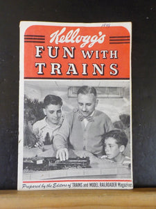 Kellogg's Fun With Trains 1948 Approx 32 pages Prepared by the Editors of Trains