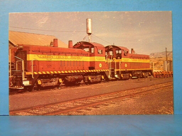 Postcard Carbon Country Railway Company’s Units #1201 & 1202 1977