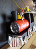 Coca-Cola 2001 Platinum Series collection Locomotive ornament Penguin Seal