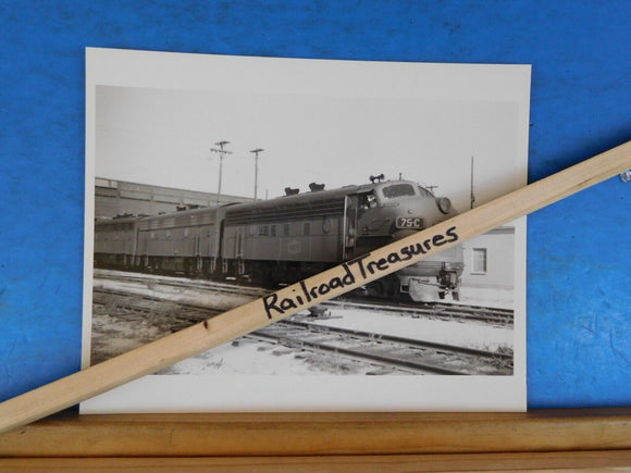 Photo M-K-T Railway Locomotive #75-C 8 X 10 B&W Katy Waco TX 1966