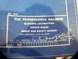 Blueprint PRR Electric Locomotives Drive Brake, Brake Rod Safe