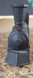 Train locomotive engine alarm clock NEEDS batteries.  MISSING battery cover