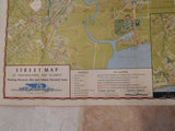 Map PTC Map of Philadelphia #10 1950 Showing Street Car Bus and Subway Lines