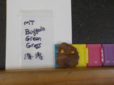 Jaycees Montana Buffalo On Green Grass Blank Gold Rectangle       PIN
