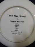 Plate Norman Rockwell Old Man Winter Fairview China 1979