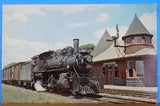 Postcard Canadian National 86 2-6-0 Mogul Chesley Ontario 1957