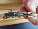 Jewelry Railroad Locomotive Engine Train Tie Clip  Marked Shields on back
