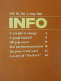 INFO Union Pacific Railroad 1980 May Employee UP gests smart Piece of the Rock