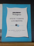 Baldwin Westinghouse Steam Turbine Locomotive brochure