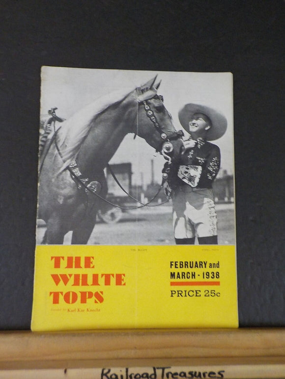 White Tops Circus Magazine 1938 February March Ringling Bros Circus Parade Seaso