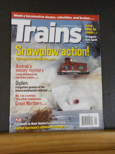 Trains Magazine 2019 January Snowplow actaion Ogden  Great northern