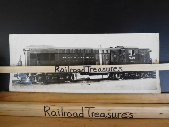 Photo Reading Locomotive #543  Baldwin Locomotive #543 14X5 inches creases