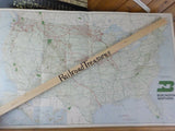 Map Burlington Northern US map  Folded Date unknown Form # 22060