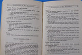 Handbook of Instructions for Care and Operation of Maintenance of Way Equipment