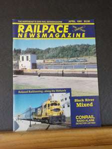 Rail Pace News Magazine 1991 April Black River mixed Conrail radio alarm L&HR St
