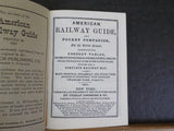 American Railway Guide and Pocket Companion 1851 US timetables map steamboat