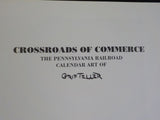 Crossroads of Commerce Pennsylvania Railroad Calendar Art of Grif Teller w/ DJ