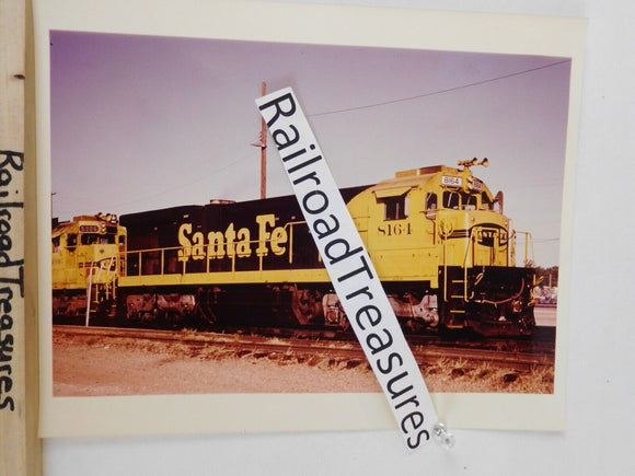 Photo Santa Fe Locomotive #8164 8 X 10 Color Fort Worth TX 1984
