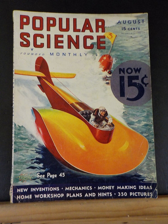 Popular Science 1933 August HJ FITZGERALD reveals how railways are fighting to r
