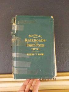 Poor's Manual of Railroads 1878  History rolling stock more