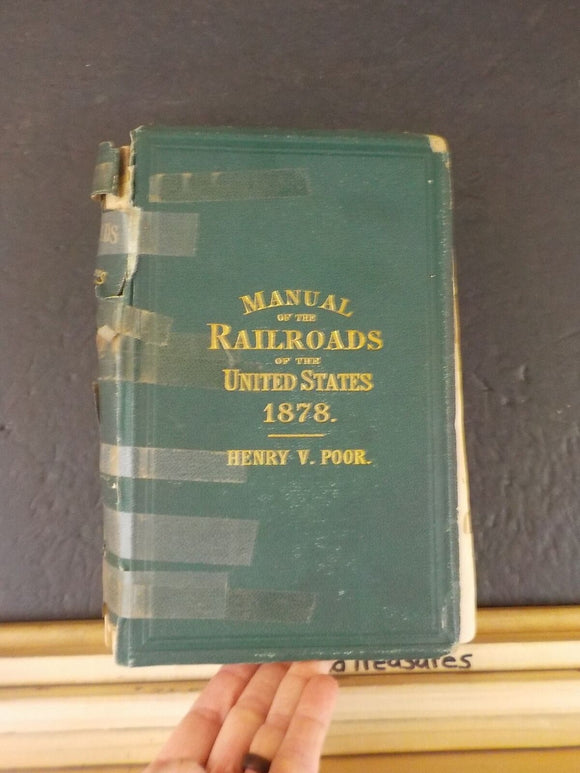 Poor's Manual of Railroads 1878  History rolling stock more