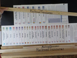Atlas Edition train & locomotive cards Lot of 31 NP UP Big Boy Amtrak EMD CP Sha