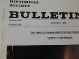 Australian Railway Historical Society Bulletin 1980 December #518