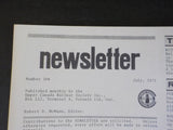 Upper Canada Railway Society Newsletter #306 July 1971 retirement of CNR #6218