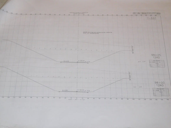 Pennsylvania Department of Transp Cross Section Plans Centre County Lot of (5)