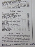 Railway Modeller 1955 August V6 #58 Making a Plaster Rock Face Crewchester Witho