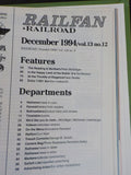 Railfan & Railroad Magazine Bound Volume 13 January - December 1994 Green