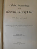 Proceedings Western Railway Club Vol 20 1907-1908 Official Proceedings