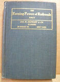 Earning Power Of Railroads 1907, The  By Floyd Mundy 337 Pages