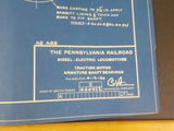 Blueprint PRR Diesel-Electric Locomotives Traction Motor Armature shaft  444922