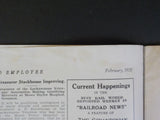 Railroad Employee, the 1928 February V37 #11 Lackawanna NJC LV Erie