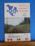 American Railway Engineering Association Bulletin 717 October 1988 Vol 89 AREA