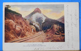 Postcard St. Peter’s Dome Colo. Springs & Cripple Creek Short Line PM 1906