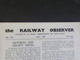 Railway Observer, The 1959 May Vol XXIX No. 363