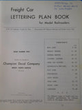 Freight Car Lettering Plan Book 611 authentic freight car plans Champion Decal