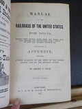 Poor's Manual of Railroads 1871-1872  History rolling stock more