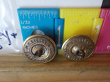 Button Micigan Central Lot of 2  MC Lilley Gold in color large