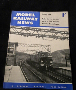 Model Railway News 1954 October LNWR recollections Signals Pulse power Planning