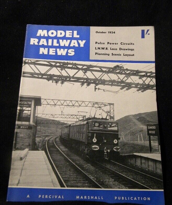 Model Railway News 1954 October LNWR recollections Signals Pulse power Planning