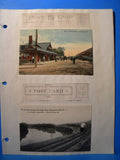 Postcard Reading Railroad   Pottstown PA Station / Near Douglassville PA (2)