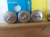 Button w Wabash Lot of 5 Cheshire Button Silver in color small