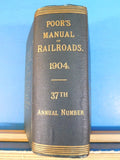 Poor's Manual of Railroads 1904 Maps History rolling stock more