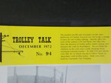 Trolley Talk #94 1972 DecemberCapitol Traction Car 105. Articulated master unit