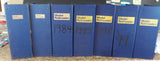Model Railroader magazine binders lot of 7  Handwritten years Large 4.25 inches