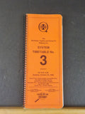 Atchison Topeka & Santa Fe System Employee Timetable #3 1992