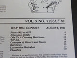 Rails Northeast 1981 August From 4935 to 4877 SN Jct Concepts of water level stm